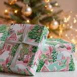 Whimsical Gingerbread Pastel Pink Christmas Wrapping Paper<br><div class="desc">Wrap your gifts in the enchanting world of our 'Whimsical Gingerbread Dreamland: Pastel Pink Christmas Wrapping Paper'. This whimsical paper features charming gingerbread houses in dreamy pastel pink hues, reminiscent of festive baking and joyful gatherings. Each gingerbread detail is intricately designed, creating a winter wonderland that's both sweet and sophisticated....</div>