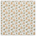 Whimsical Gingerbread &amp; Pine Holiday Pattern Fabric
