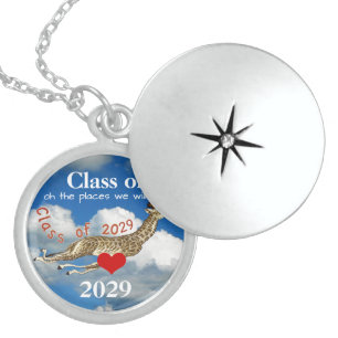 Whimsical Giraffe -Graduation Locket Necklace