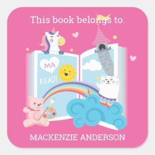 Whimsical Girl Bookplate