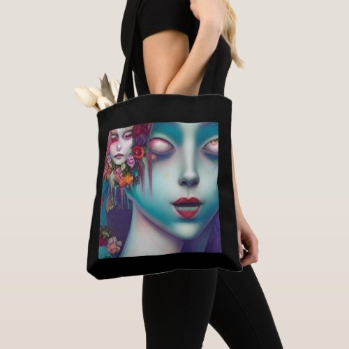 Whimsical Girls Face Nymph Fairy Witch Magical Tot Tote Bag