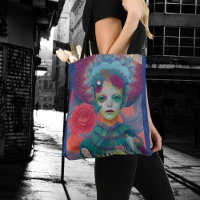 Whimsical Girls Face Nymph Fairy Witch Magical  Tote Bag