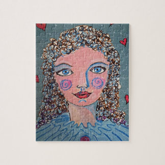 Whimsical Girl's Portrait Puzzle