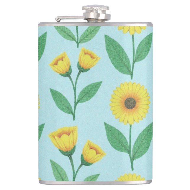 Whimsical Glee Bloom Flask (Front)