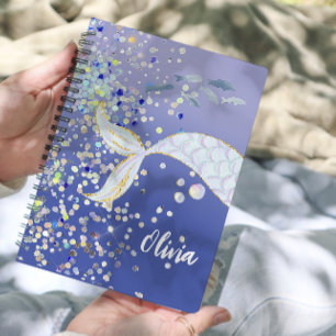 Whimsical Glitter Mermaid Beachy Under the Sea  Planner