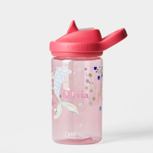 Whimsical Glitter Mermaid Beachy Under the Sea  Water Bottle
