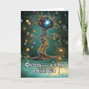 *~* Whimsical Glow Funny Magical 35 Christmas AP97 Letterpress Thank You Card