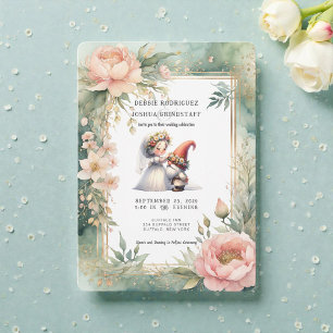 Whimsical Gnomes Fun Wedding Invitation