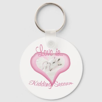 Whimsical Goat Artwork Mother And Baby Keychain by getyergoat at Zazzle