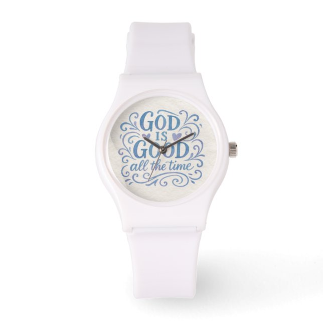 Whimsical Good is Good Typography Watch (Front)