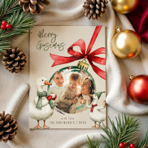 Whimsical Goose Christmas