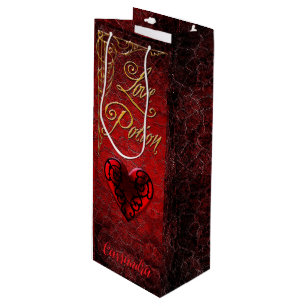 Whimsical Goth Love Potion  Wine Gift Bag