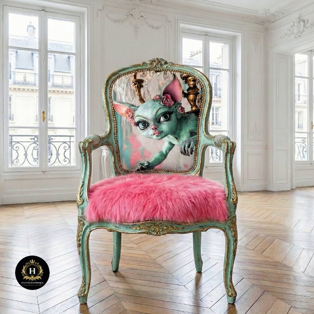 Whimsical Gothic Cat Gargoyle Decoupage  Tissue Paper (Creator Uploaded)