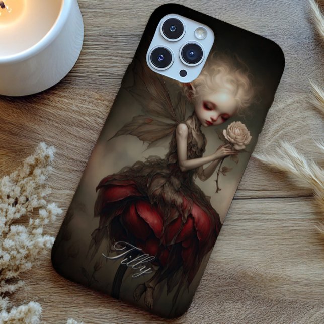 Whimsical Gothic Fairy Dark Fantasy Personalized Case-Mate iPhone Case (Creator Uploaded)