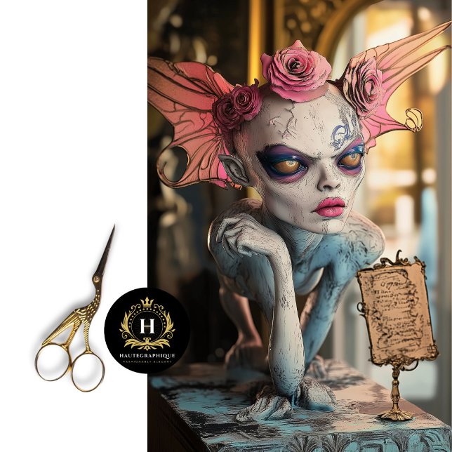 Whimsical Gothic Paris Gargoyle Decoupage  Tissue Paper (Creator Uploaded)