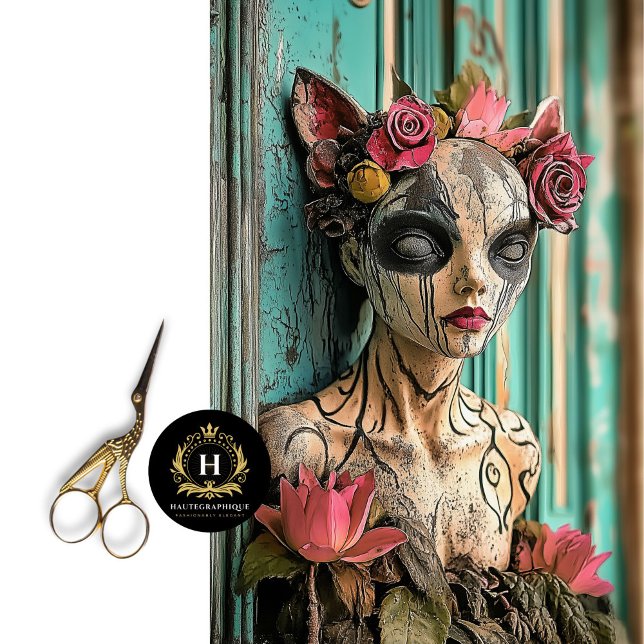 Whimsical Gothic Paris Gargoyle Decoupage  Tissue Paper (Creator Uploaded)