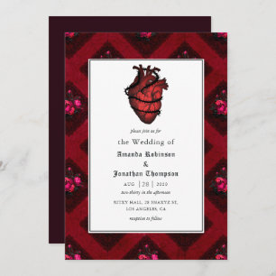 Whimsical Gothic Wedding Invitation