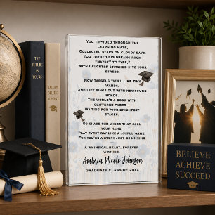 Whimsical Graduation Poem Acrylic Award