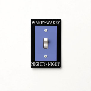 WHIMSICAL GRAPHIC TYPOGRAPHY LIGHT SWITCH COVER