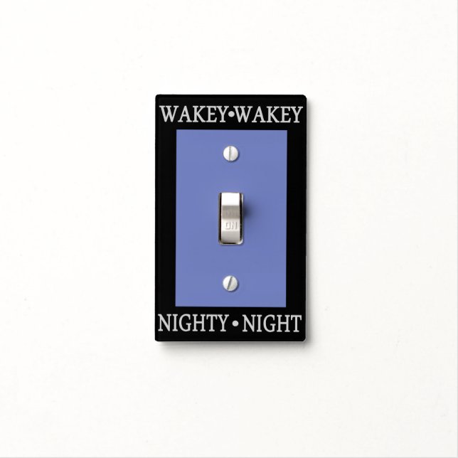 WHIMSICAL GRAPHIC TYPOGRAPHY LIGHT SWITCH COVER (In Situ)