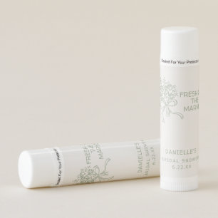 Whimsical Green Fresh Off The Market Bridal Shower Lip Balm