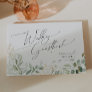 Whimsical Greenery and Gold | Wedding Guestbook