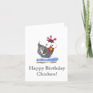 Whimsical Greeting Cards Happy Birthday Chicken!