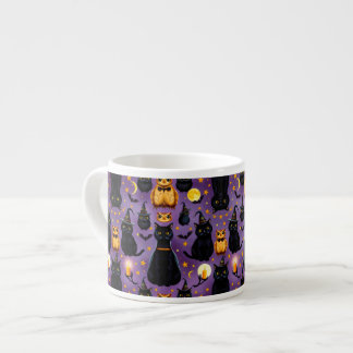 Whimsical Halloween Animals  Espresso Cup