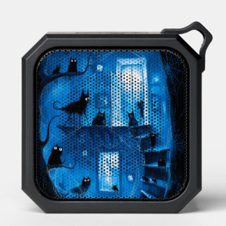 Whimsical Halloween Gothic Spooky Black Cats Bluetooth Speaker