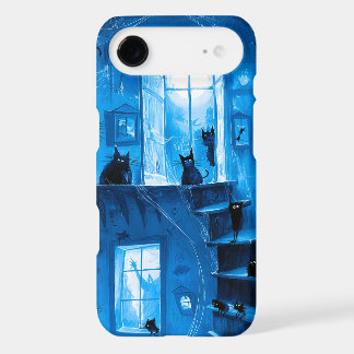 Whimsical Halloween Gothic Spooky Black Cats iPhone 17 Air Case