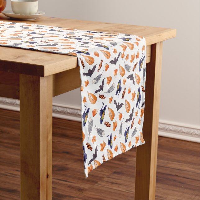 Whimsical Halloween Short Table Runner (In Situ)