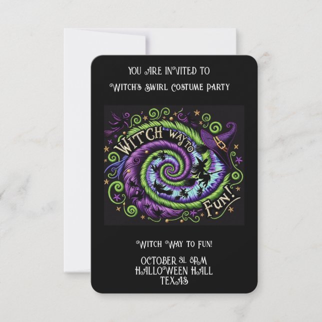 Whimsical Halloween : Spooktacular Celebration  Invitation (Front)