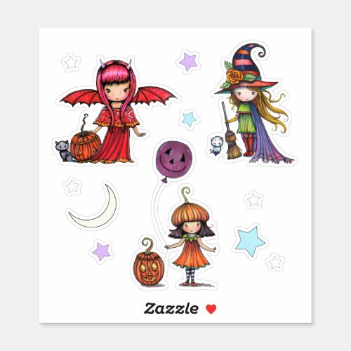 Whimsical Halloween Stickers Molly Harrison