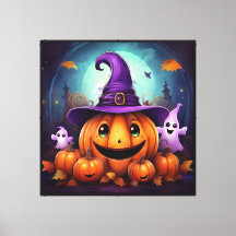 Whimsical Halloween Wall Art 40x40in