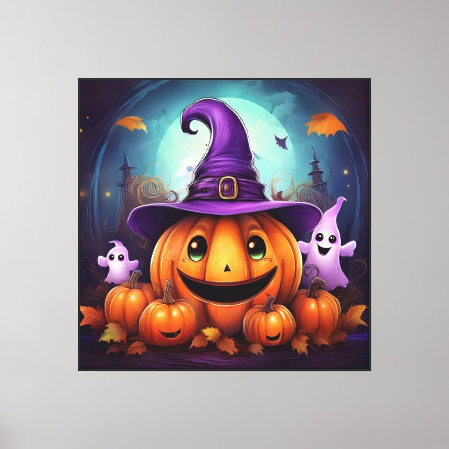 Whimsical Halloween Wall Art 40x40in   (Front)