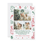 Whimsical Hand Drawn Arch Photo Merry Christmas