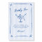 Whimsical Hand Drawn Blue Last Toast Bubbly Bar