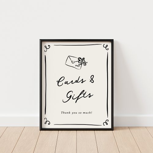 Whimsical Hand Drawn Cards  Gifts Poster