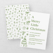 Whimsical Hand Drawn Doodle Green