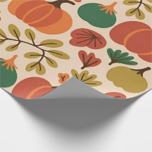 Whimsical Hand-Drawn Fall Halloween Pumpkin Seamle