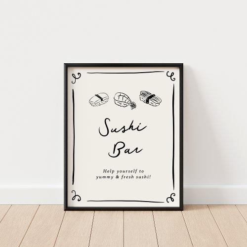 Whimsical Hand Drawn Favors Poster