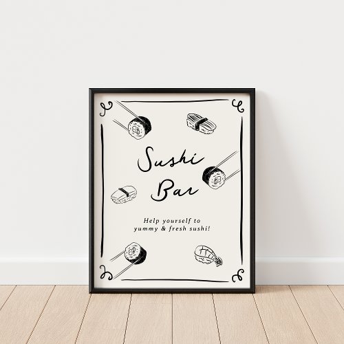 Whimsical Hand Drawn Favors Poster