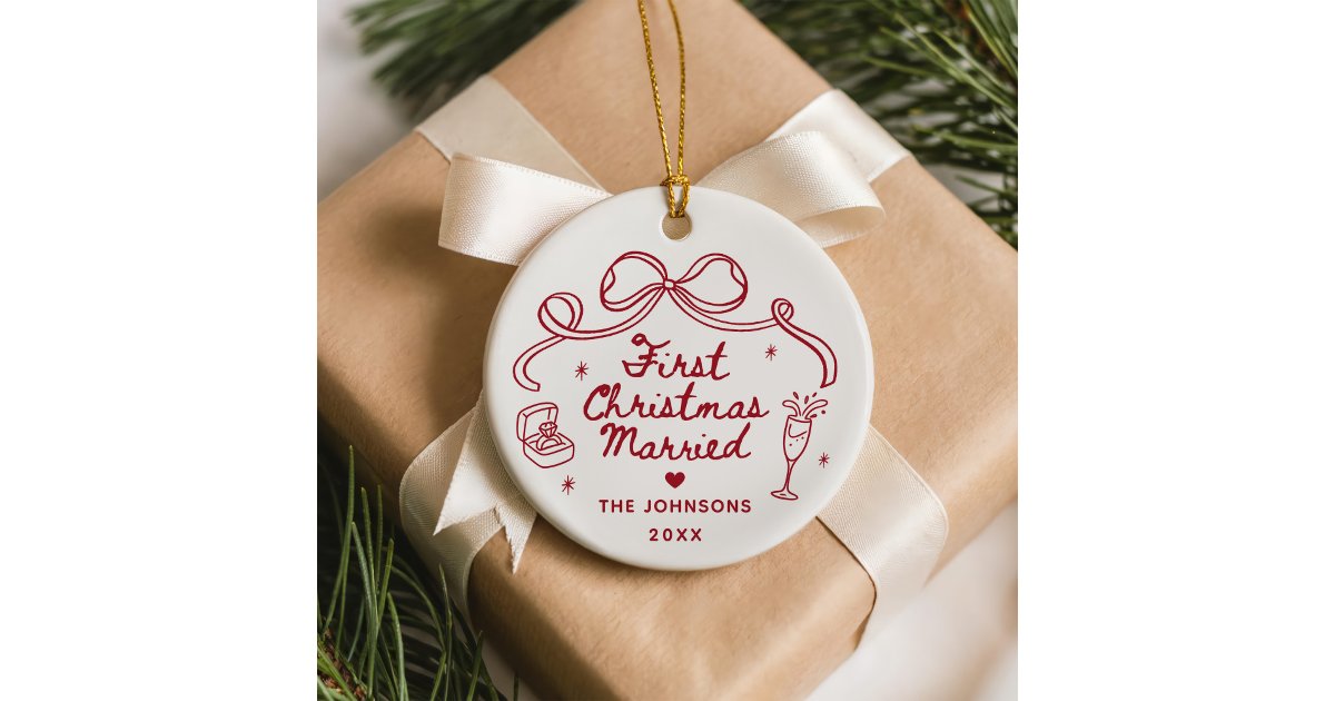 First Christmas Married Ornament
