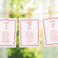 Whimsical Hand Drawn Frame Table Seating Card