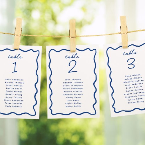 Whimsical Hand Drawn Frame Table Seating Card