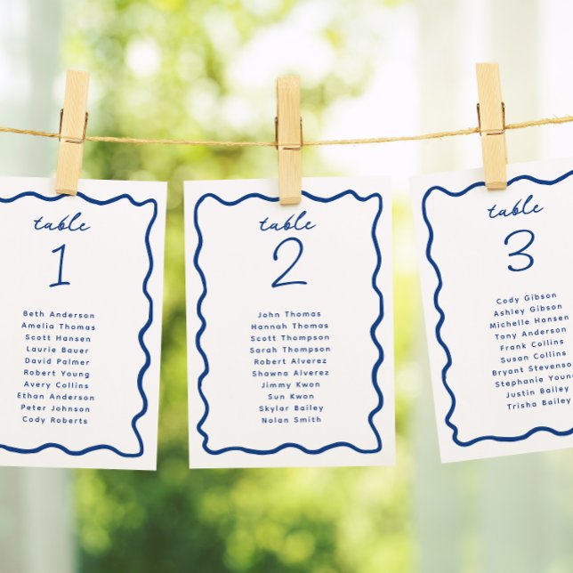 Whimsical Hand Drawn Frame Table Seating Card (Creator Uploaded)