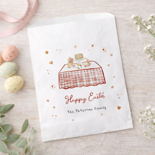 Whimsical Hand Drawn Happy Easter Favor Bag
