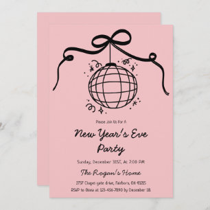Whimsical Hand Drawn New Year's Eve Party Invitation