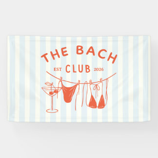 Whimsical Hand Drawn Orange Cocktail Bachelorette Banner