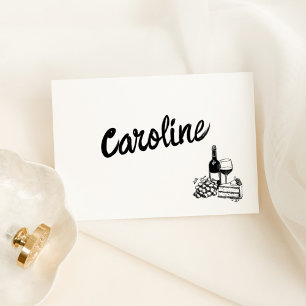 Whimsical Hand Drawn Place Card